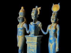 Osorkon Triad Statue: Osiris, Isis, & Horus - Image 10