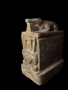 Basalt Egyptian God Sobek Statue: Crocodile God of the Nile - Image 10