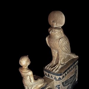 Egyptian God Ra/Horus Replica Statue - Museum Art Artifact - Image 10