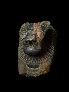 Hand Carved Granite Egyptian Goddess Sekhmet Statue - Image 10