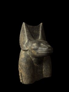 Hand Carved Granite Anubis Statue: Authentic Egyptian Decor - Image 10