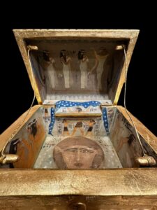 Goddess Nut Box: Egyptian Hathor, Hieroglyphics & Scarab Beetle - Image 10