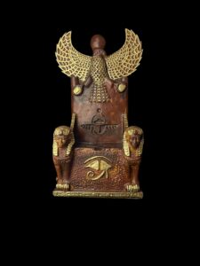 King Tutankhamun Throne: Eye of Horus, Winged Scarab & Nekhbet Symbol - Image 10
