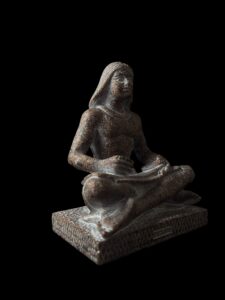 Handmade Seated Egyptian Scribe Statue: Ancient Decor - Image 10