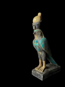 Basalt Egyptian God Horus Statue: Falcon God of the Sky - Image 10