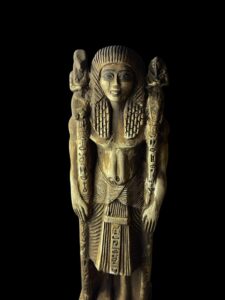 Stone Egyptian God Anubis Statue with King Tutankhamun - Image 10