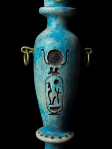 Egyptian Kohl eyeliner pot made in Egypt , Pharaonic kohl pot with Goddess Hathor Head ( without the Kohl) - Image 10